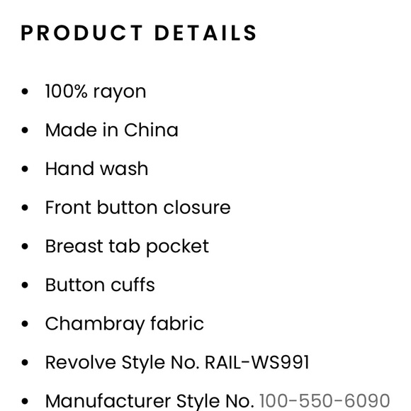 Rails Hunter Top in Heather Chambray Button Up Long Sleeve Top - Picture 7 of 14